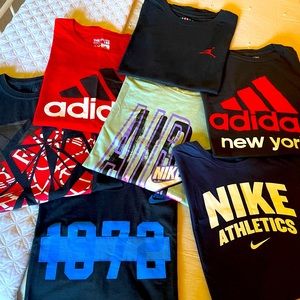 7 x T-shirt bundle; Jordan, Nike & Adidas - XXL / Excellent used condition.